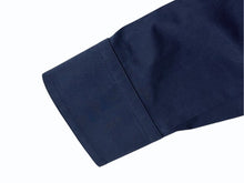 Load image into Gallery viewer, 極美品 LOUIS VUITTON ルイヴィトン 長袖シャツ RW221J サイズ36 プリーツ パンチング モノグラム ネイビー 中古 4b005114