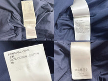 Load image into Gallery viewer, 極美品 LOUIS VUITTON ルイヴィトン 長袖シャツ RW221J サイズ36 プリーツ パンチング モノグラム ネイビー 中古 4b005114