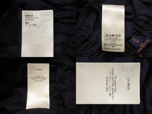 ルイヴィトン ルイヴィトン フレアスカート RW222J FLX FNSK01 サイズ36 22SS モノグラム ネイビー シルク混 美品 中古 4b005115 