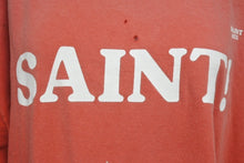 画像をギャラリービューアに読み込む, 極美品 SAINT MICHAEL セントマイケル S/S TEE SAINT 半袖Tシャツ サイズM プリント加工 レッド ホワイト 中古 4b005122 