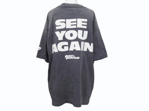 新品未使用 SAINT Mxxxxxx セントマイケル Fast & Furious 7 ワイルドスピード 半袖Ｔシャツ SM-HR1-0000-C74 コットン ブラック 中古 4b005123