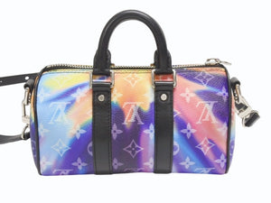 新品未使用 LOUIS VUITTON ルイヴィトン ショルダーバッグ キーポルXS M80953 モノグラムキャンバス レザー モノグラムサンセット 中古 4b005126
