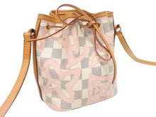 Load image into Gallery viewer, LOUIS VUITTON ルイヴィトン ナノノエ ミニショルダーバッグ N60052 ダミエアズールキャンバス レザー ベージュ 美品 中古 4b005127