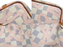Load image into Gallery viewer, LOUIS VUITTON ルイヴィトン ナノノエ ミニショルダーバッグ N60052 ダミエアズールキャンバス レザー ベージュ 美品 中古 4b005127