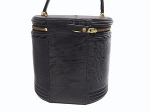 LOUIS VUITTON ルイヴィトン カンヌ エピ ノワール ハンドバッグ M48032 エピレザー ブラック ゴールド金具 美品 中古 4b005128