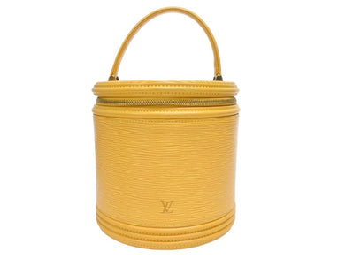 LOUIS VUITTON ルイヴィトン カンヌ エピ タッシリイエロー ハンドバッグ M48039 エピレザー イエロー ゴールド金具 美品 中古 4b005129