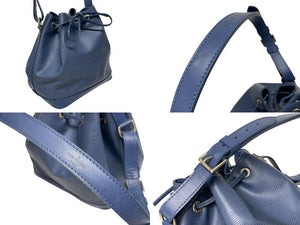 LOUIS VUITTON ルイヴィトン エピ プチノエ ミルティーユ ショルダーバッグ M5901G エピレザー ブルー 美品 中古 4b005130