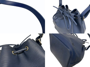 LOUIS VUITTON ルイヴィトン エピ プチノエ ミルティーユ ショルダーバッグ M5901G エピレザー ブルー 美品 中古 4b005130