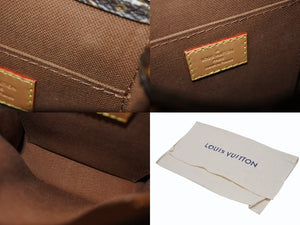 新品同様品 LOUIS VUITTON ルイヴィトン プティットサックプラ ハンドバッグ M69442 2WAY モノグラム ブラウン ゴールド金具 中古 4b005133