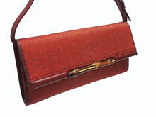 Load image into Gallery viewer, GUCCI グッチ ミニショルダーバッグ ハンドバッグ 2way バンブー 117594 GGキャンバス ワインレッド 美品 中古 4b005134