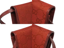 Load image into Gallery viewer, GUCCI グッチ ミニショルダーバッグ ハンドバッグ 2way バンブー 117594 GGキャンバス ワインレッド 美品 中古 4b005134