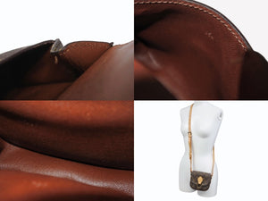 LOUIS VUITTON ルイ ヴィトン モノグラム ミニミニサンクルー ショルダーバッグ ポシェット M51245 ゴールド金具 良品 中古 4b005135