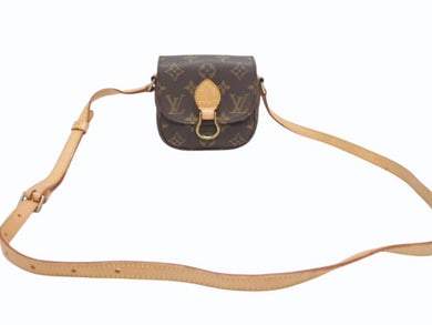 LOUIS VUITTON ルイ ヴィトン モノグラム ミニミニサンクルー ショルダーバッグ ポシェット M51245 ゴールド金具 良品 中古 4b005135