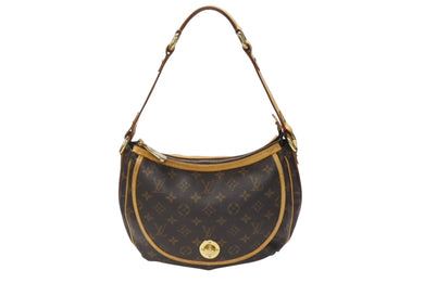 LOUIS VUITTON ルイヴィトン トゥラムPM ワンショルダーバッグ M40076 モノグラム PVC レザー ブラウン 廃盤 美品 中古 4b005137