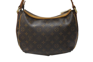 LOUIS VUITTON ルイヴィトン トゥラムPM ワンショルダーバッグ M40076 モノグラム PVC レザー ブラウン 廃盤 美品 中古 4b005137