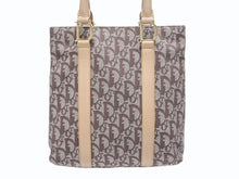 Load image into Gallery viewer, Christian Dior クリスチャンディオール トロッター トートバッグ キャンバス レザー ブラウン 美品 中古 4b005140