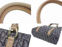 Load image into Gallery viewer, Christian Dior クリスチャンディオール トロッター トートバッグ キャンバス レザー ブラウン 美品 中古 4b005140