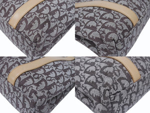 Christian Dior クリスチャンディオール トロッター トートバッグ キャンバス レザー ブラウン 美品 中古 4b005140