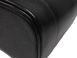 極美品 CHANEL シャネル ハンドバッグ バニティバッグ ココマーク 7番台 キャビアスキン ブラック ゴールド金具 中古 4b005141
