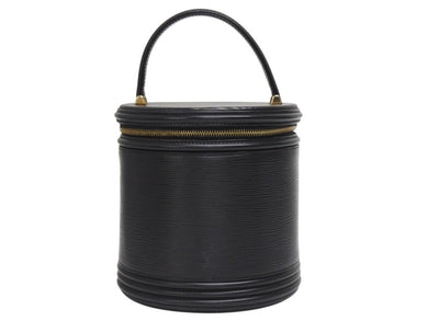 LOUIS VUITTON ルイヴィトン カンヌ エピ ノワール ハンドバッグ M48032 エピレザー ブラック ゴールド金具 美品 中古 4b005142