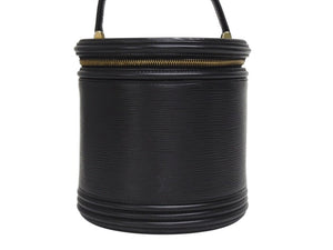 LOUIS VUITTON ルイヴィトン カンヌ エピ ノワール ハンドバッグ M48032 エピレザー ブラック ゴールド金具 美品 中古 4b005142