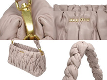 Load image into Gallery viewer, 極美品 MIUMIU ミュウミュウ ワンショルダーバッグ マテラッセ 5BC022 ピンク レザー ゴールド金具 中古 4b005143