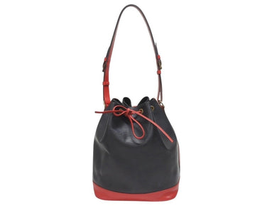 LOUIS VUITTON ルイヴィトン ショルダーバッグ エピ ノエ M44017 エピレザー バイカラー カスティリアンレッド ノワール 美品 中古 4b005144