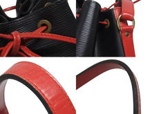 Load image into Gallery viewer, LOUIS VUITTON ルイヴィトン ショルダーバッグ エピ ノエ M44017 エピレザー バイカラー カスティリアンレッド ノワール 美品 中古 4b005144