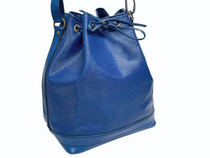 LOUIS VUITTON ルイヴィトン ショルダーバッグ エピ ノエ M44005 エピレザー ブルー ゴールド金具 美品 中古 4b005145