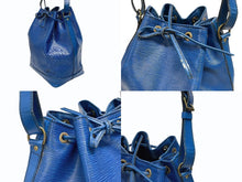 Load image into Gallery viewer, LOUIS VUITTON ルイヴィトン ショルダーバッグ エピ ノエ M44005 エピレザー ブルー ゴールド金具 美品 中古 4b005145