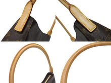 Load image into Gallery viewer, LOUIS VUITTON ルイヴィトン ルーピングMM ワンショルダーバッグ M51146 モノグラム PVC レザー ブラウン ゴールド金具 美品 中古 4b005146