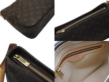Load image into Gallery viewer, LOUIS VUITTON ルイヴィトン ルーピングMM ワンショルダーバッグ M51146 モノグラム PVC レザー ブラウン ゴールド金具 美品 中古 4b005146
