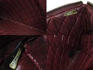 CHANEL シャネル クラッチバッグ ポーチ マトラッセ キルティング 20番台 A82045 レザー ブラック 美品 中古 4b005152