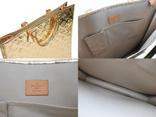 Load image into Gallery viewer, 極美品 希少 LOUIS VUITTON ルイヴィトン モノグラム ミロワール サック プラ M40268 ドレゴールド 中古 4b005157