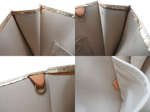 極美品 希少 LOUIS VUITTON ルイヴィトン モノグラム ミロワール サック プラ M40268 ドレゴールド 中古 4b005157