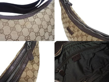 Load image into Gallery viewer, GUCCI グッチ ショルダーバッグ ワンショルダーバッグ 122790 1956 GGキャンバス レザー ベージュ シルバー金具 美品 中古 4b005158