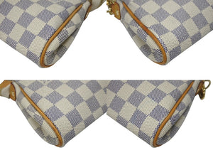 極美品 LOUIS VUITTON ルイヴィトン ダミエ アズール エヴァ 2WAY ハンド ショルダー バッグ N55214 中古 4b005160