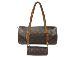 LOUIS VUITTON ルイヴィトン パピヨン30 ハンドバッグ M51385 筒型 モノグラムキャンバス ブラウン 美品 中古 4b005161