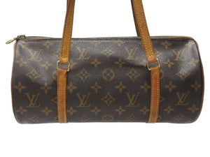 LOUIS VUITTON ルイヴィトン パピヨン30 ハンドバッグ M51385 筒型 モノグラムキャンバス ブラウン 美品 中古 4b005161