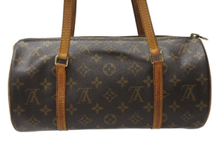 LOUIS VUITTON ルイヴィトン パピヨン30 ハンドバッグ M51385 筒型 モノグラムキャンバス ブラウン 美品 中古 4b005161