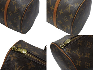 LOUIS VUITTON ルイヴィトン パピヨン30 ハンドバッグ M51385 筒型 モノグラムキャンバス ブラウン 美品 中古 4b005161