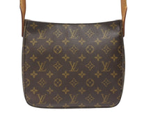 Load image into Gallery viewer, LOUIS VUITTON ルイヴィトン モノグラム ルーピングMM ワンショルダーバッグ M51146 PVC レザー ブラウン ゴールド金具 美品 中古 4b005162