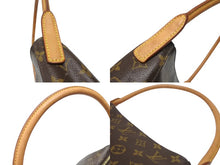 Load image into Gallery viewer, LOUIS VUITTON ルイヴィトン モノグラム ルーピングMM ワンショルダーバッグ M51146 PVC レザー ブラウン ゴールド金具 美品 中古 4b005162