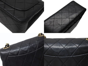 CHANEL シャネル ミニマトラッセ17 Sフラップ Sチェーンショルダーバッグ 0番台 ラムスキン ココマーク ブラック 美品 中古 4b005163