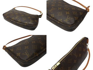 極美品 LOUIS VUITTON ルイヴィトン ポシェット アクセソワール アクセサリーポーチ M51980 モノグラム PVC レザー 中古 4b005165