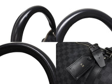 Load image into Gallery viewer, LOUISVUITTON ルイヴィトン キーポルバンドリエール55 ボストンバッグ N41413 ダミエグラフィット キャンバス ブラック 美品 中古 4b005166