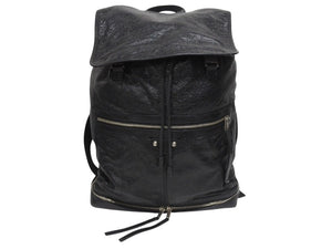 極美品 BALENCIAGA バレンシアガ クラシックトラベラー バックパック リュックサック 340138 レザー ブラック 中古 4b005167