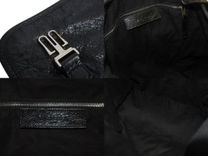 極美品 BALENCIAGA バレンシアガ クラシックトラベラー バックパック リュックサック 340138 レザー ブラック 中古 4b005167