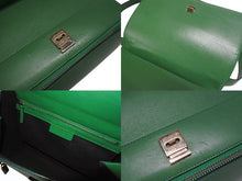 Load image into Gallery viewer, GIVENCHY ジバンシィ パンドラ ボックス ショルダーバッグ ハンドバッグ グリーン レザー ゴールド金具 良品 中古 4b005169