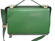 Load image into Gallery viewer, GIVENCHY ジバンシィ パンドラ ボックス ショルダーバッグ ハンドバッグ グリーン レザー ゴールド金具 良品 中古 4b005169